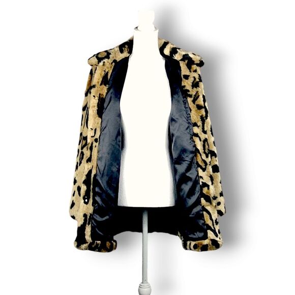 STAND STUDIO Faux Leopard Coat size S - Picture 5 of 14